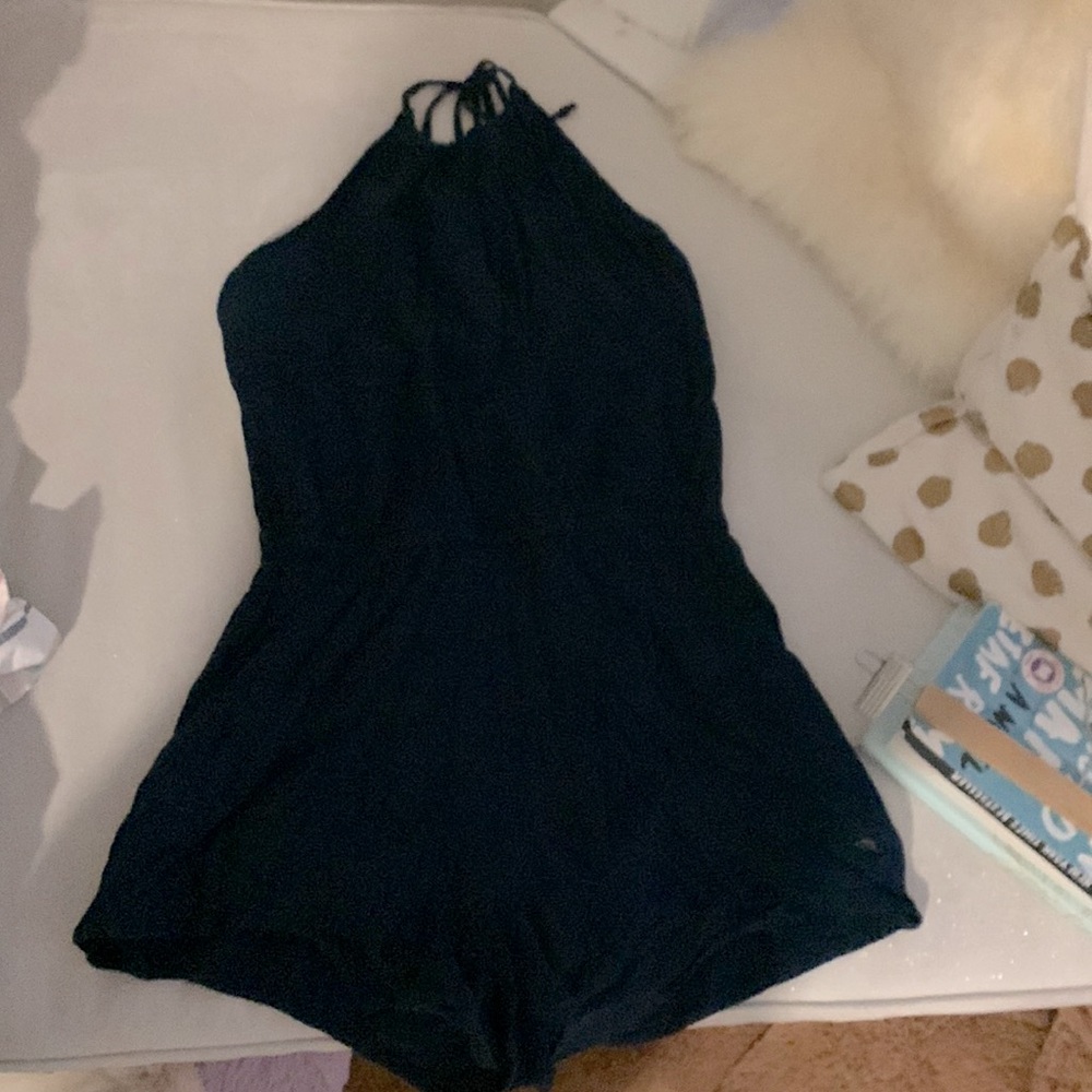 navy blue romper